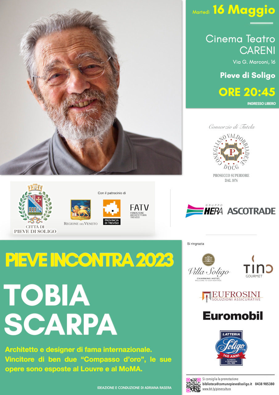 “PIEVE INCONTRA 2023” Tobia Scarpa e l’anima delle cose.