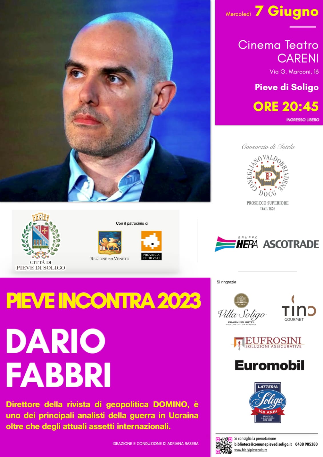 PIEVE INCONTRA 2023” e la guerra in Ucraina. Grande attesa per la lectio  magistralis di Dario Fabbri, analista geopolitico. – Radio Veneto Uno